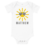 Load image into Gallery viewer, Cool Sunshine *Personalized* Baby Onesie
