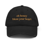 Load image into Gallery viewer, Oh Honey Bless Your Heart Distressed Dad Hat
