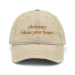Load image into Gallery viewer, Oh Honey Bless Your Heart Distressed Dad Hat
