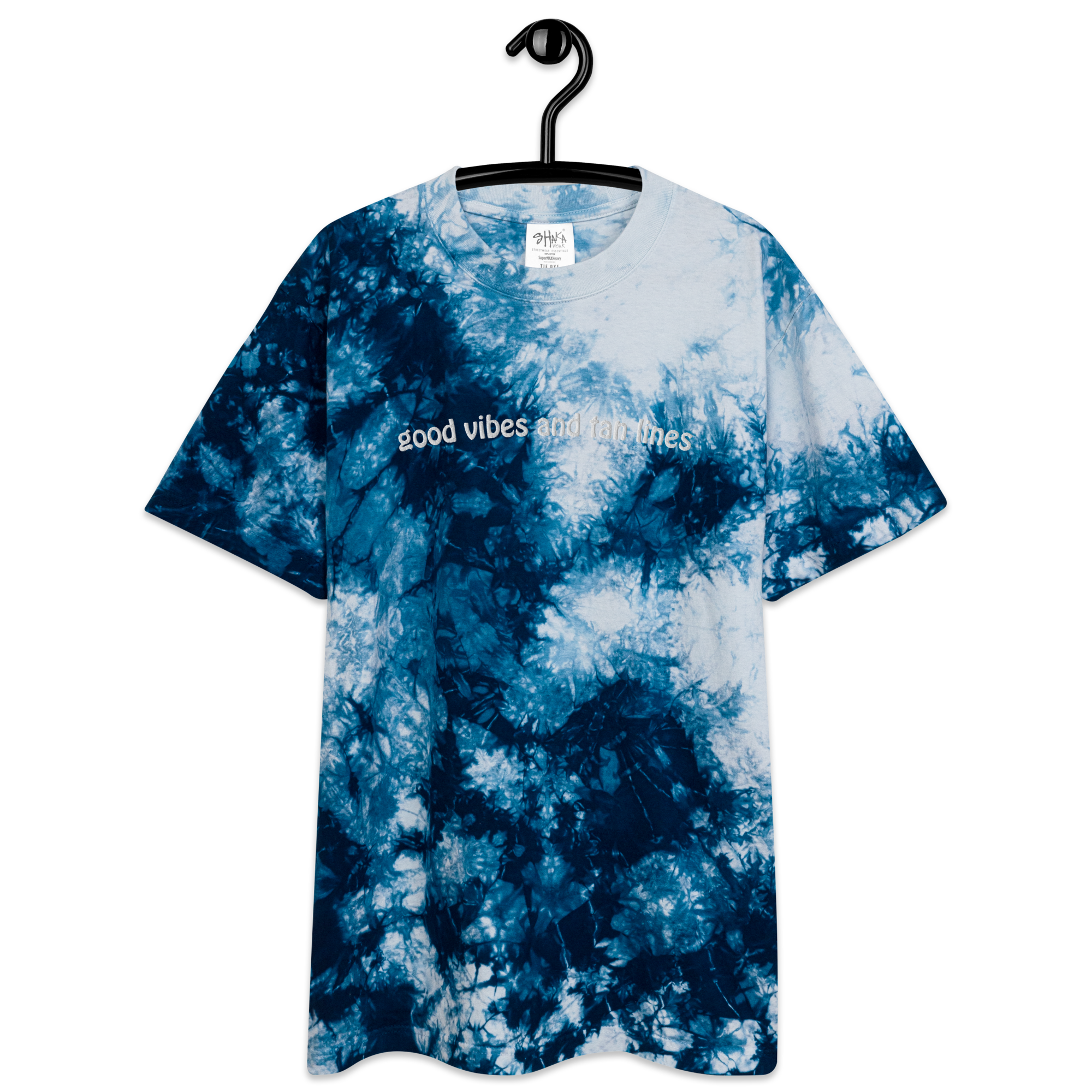 Good Vibes and Tan Lines Oversized Tie-Dye Tee