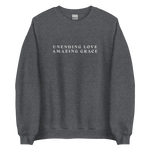 Load image into Gallery viewer, Unending Love Amazing Grace *Embroidered* Sweatshirt [white stitching]
