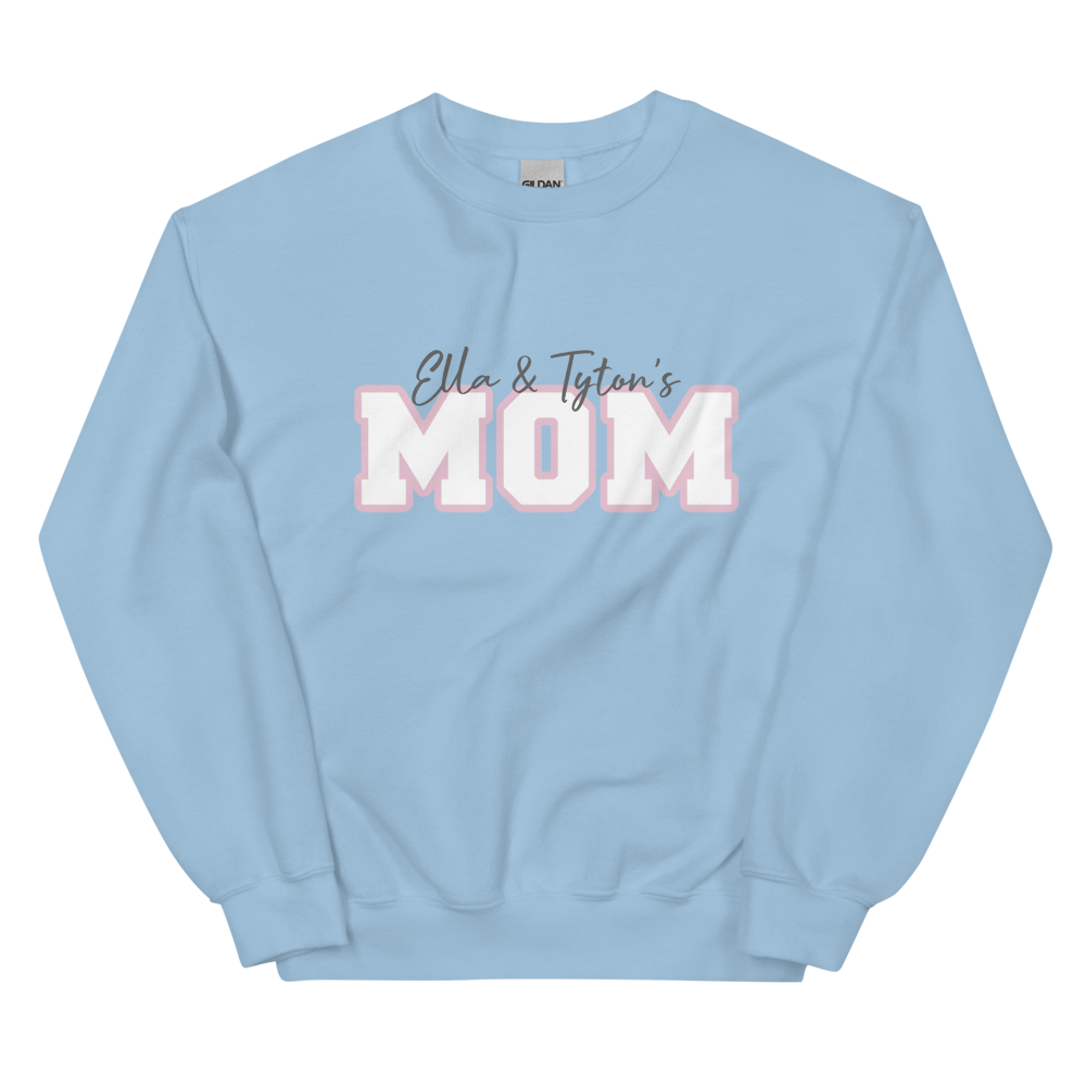 Cotton Candy Varsity Mama *Personalized* Sweatshirt