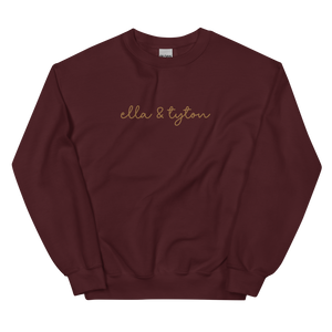 Script Kids Names *Personalized* *Embroidered* Sweatshirt