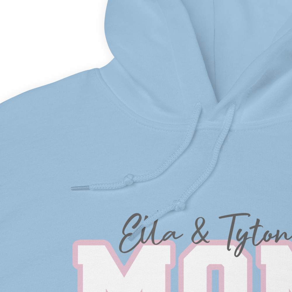 Cotton Candy Varsity Mama *Personalized* Hoodie